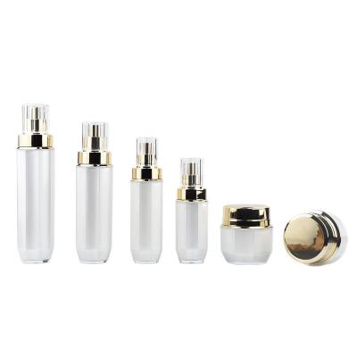 Premium Gold Hexagon Lid Cream Jar / Lotion Bottle
