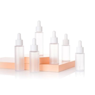 Frosted Plastic Dropper BottlesEmpty Serum Essential Oil Cosmetic Dropper Vials for Skincare Packaging